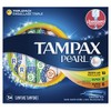 Tampax Tampons Pearl Triple Pack 34 Count Unscented 18 Regular+8