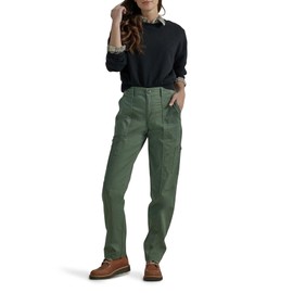 Lee Women's Ultra Lux Comfort with Flex-to-Go Utility Pant Olive Grove 8