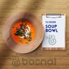 BOSNAL - Palm Leaf Biodegradable Bowls, 9.5 inch Round Soup