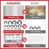 AIMUNOK 455Pcs E-Clip External Retaining Rings Snap Rings Assortment Set,