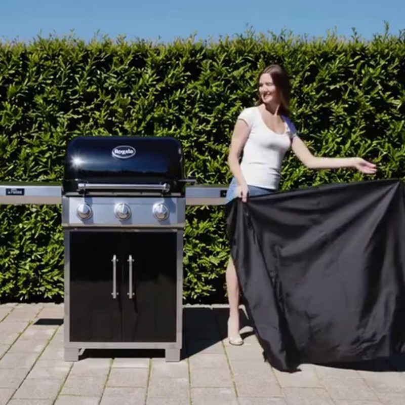 BBQ Abdeckhaube Premium Schutzhaube für Gasgrill schwarz XL 140 x
