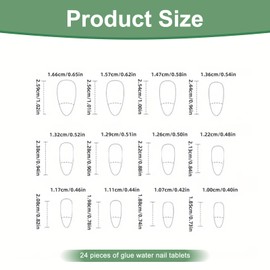 BRDXOOL 24 Pieces Pink Press-on Nails Almond Shaped False Nails with Small Floral Daisy Floral Pattern Women DIY Nail Decoration