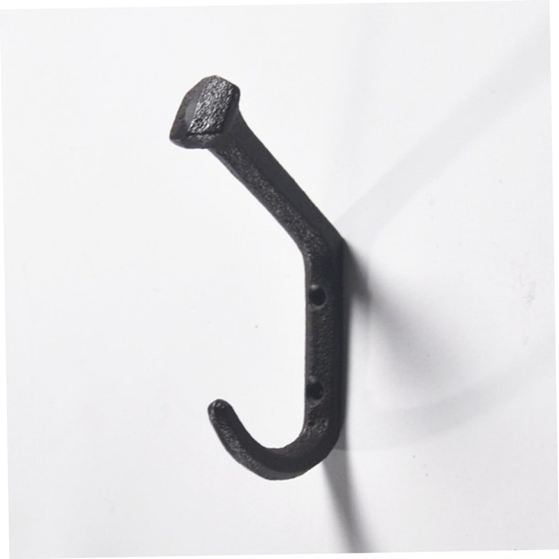 Ciieeo Railroad Spike Hooks 4pcs Coat Towel Door Cast Robe