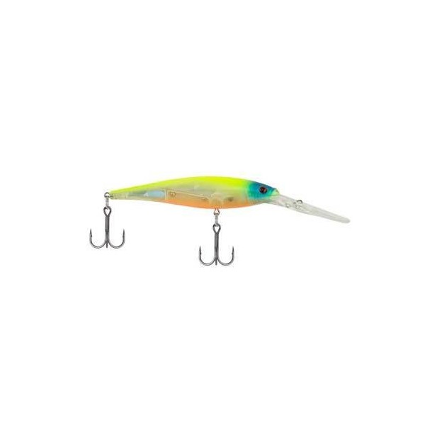 Berkley Flicker Minnow Fishing Lure, Flashy Pearl, 1/3 oz, 3 1/2in | 9cm Crankbaits, Realistic Minnow Profile, Sharp Dive Curve Gets to Fish Quickly, Equipped with Fusion19 Hook