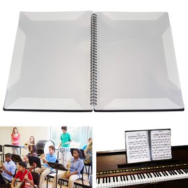 BUZIFU Music Book for Music Notes A4 Music Folder Choir Folder 30 Páginas/60 Pockets Piano Music Folder Paper Documents Holder Storage Notes Presentation Folder for Musicians and Band Music Note