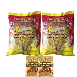 Generic Champion Chow Mein 12oz 2-Packs with Chief's Chowmein Seasoning 40grams 2 Bags