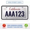 QiqaMole 2 Pack Silicone License Plate Frame, Front Back License
