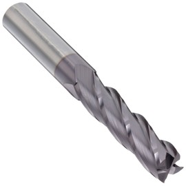 YG-1 E5012 Carbide Square Nose End Mill, Long Reach, TIALN Multilayer Finish, 30 Deg Helix, 4 Flutes, 2.25" Overall Length, 0.125" Cutting Diameter, 0.125" Shank Diameter