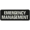 E Management Embroidery Patch 3x8 hook on back blk/white