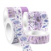 12 Rolls Lavender Washi Tape Purple Floral Decorative Tape Great