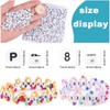 Pack of 1500 Letter Beads O for Bracelets, Round Letter