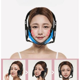 PK180 얼굴 리프팅밴드 안면비대칭 벨트 브이 원 얼굴리프팅 PK180 턱선마사지 당김 [핑크/55] Face Lifting Band Facial Asymmetry Belt V Shape Face Lifting PK180 Jawline Massage Tightening [Pink/55]