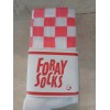 Foray Golf Checkered Ladies Tube Socks Wht/Pink