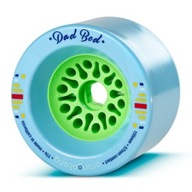 Orangatang Dad BOD 105 mm 77a Electric Longboard Skateboard Cruising Wheels w/Loaded Jehu V2 Bearings (Blue, Set of 4)