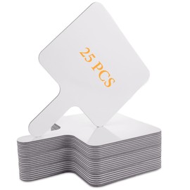 Acrux7 25 Pack Dry Erase Paddles 10" x 8" Handheld Whiteboard Paddles, Double Sided White Board Paddles, Small Dry Erase Answer Paddles for Classroom, Teaching, Auction, Office, Meeting, Party