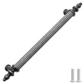 Decoranddecor Vandon - Vintage Traditional Cabinet Pull Handles Country Style Classic - Solid Zinc (160mm, Antique Silver)