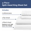 Split Head King Sheet Set – 4 Piece Flex Split