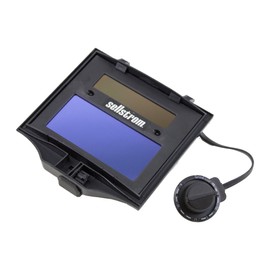 Sellstrom Lightweight,Ergonomic Design,Nylon,Blue Lens Technology,All-Day Comfort,Excellent Optical Clarity,Advantage Series Welding Helmet with ADF Technology,Black/Red,7'Wx 13'H x 5'L,S26100