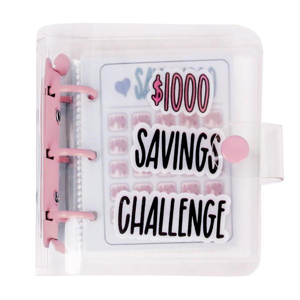 DVHOK Money Saving Binder, $1000 Money Saving Challenge Binder, Reusable