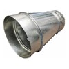 Reducción Concéntrica De 8 A 6 Pulgadas de Diámetro Para Conexión De Ducto Circular Para Aire En Lamina Galvanizada Calibre 26, Reductor de Conductos Redondo HVAC