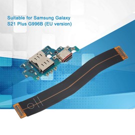USB Charging Port Flex Cable Replacement for Galaxy S21 Plus G996B EU Version, USB Type C Charger Dock Board Flex Connector Replace Parts with Repair Tools Kit