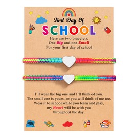 ORISPRE Back to School Bracelet Mommy and Me 1st First Day of School Mom Mother Daughter Bracelets Back to School Gifts