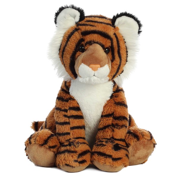 Aurora® Cuddly Bengal Tiger Stuffed Animal - Cozy Comfort - Endless Snuggles - Brown 14 Inches