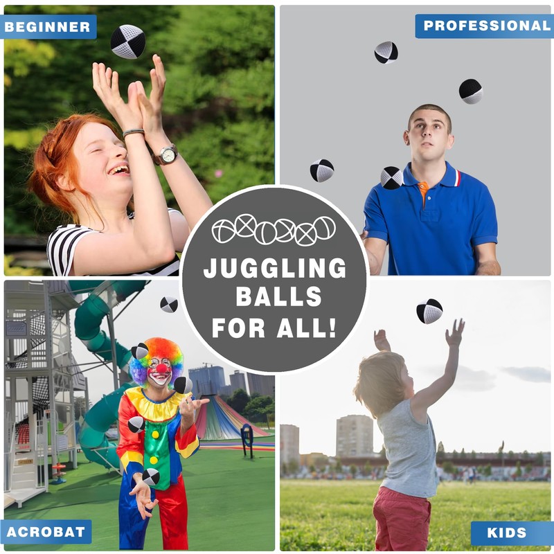 AIYIWREATH Juggling Balls [Pack of 3] for Beginners to Advanced