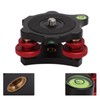 Tripod Head Leveling Base Camera Leveler, Triple Wheel Leveler Bubble