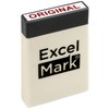 ExcelMark Mini Office Message Rubber Stamp Set - Red Ink
