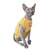 Sphynx Cat Clothes Vest for Hairless Cat, Rib Knit Stripe