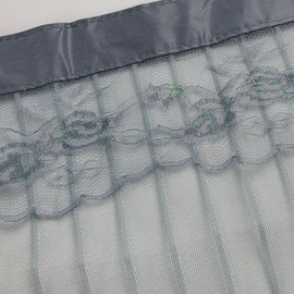 Striped Entrance Mosquito Net Screen Gray