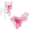 10Pcs Organza Banquet Chair Sash Exquisite Chair Bows Sashes for
