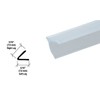 CRL Translucent Vinyl Edge "V" Seal for 1/4" Maximum Gap