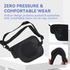2 Packs Black Eye Patch for Adults & Kids, Adjustable