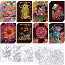 Zealor 72PCS Adult Mini Mandala Coloring Book for Teens Kid, Little Mandala Activity Books Bulk Coloring Pages Booklet Relaxation Stocking Stuffer for Operation Christmas Child Boxes Gift Goodie Bag