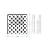 Lattice Panel with Criss Cross Star Decorative Design MDF Home