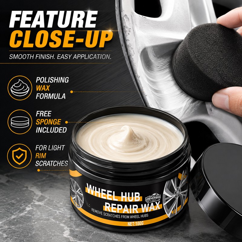 Wheel Hub Repair Wax for Car Detailing – 100g Polishing