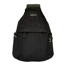 Spirit Medium Lightweight Waterproof Multi Pocket Shoulder Travel Holiday Day Backpack Rucksack With Adjustable Straps 9894 (Black)