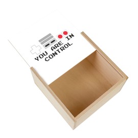 Fabulous Wooden Box - You Are In Control Controller Console Retro Video Games Classic (11 x 11 x 3.5 cm)