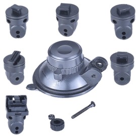 Vykyntow Dash Cam Replacement Mount, Suction Cup Dash Camera Accessories Holder with 6pcs 360° Rotating Joints, Compatible with COOLCRAZY N8/ssontong A16W/COOAU D30S/ssontong A10/COOLCRAZY N8pro