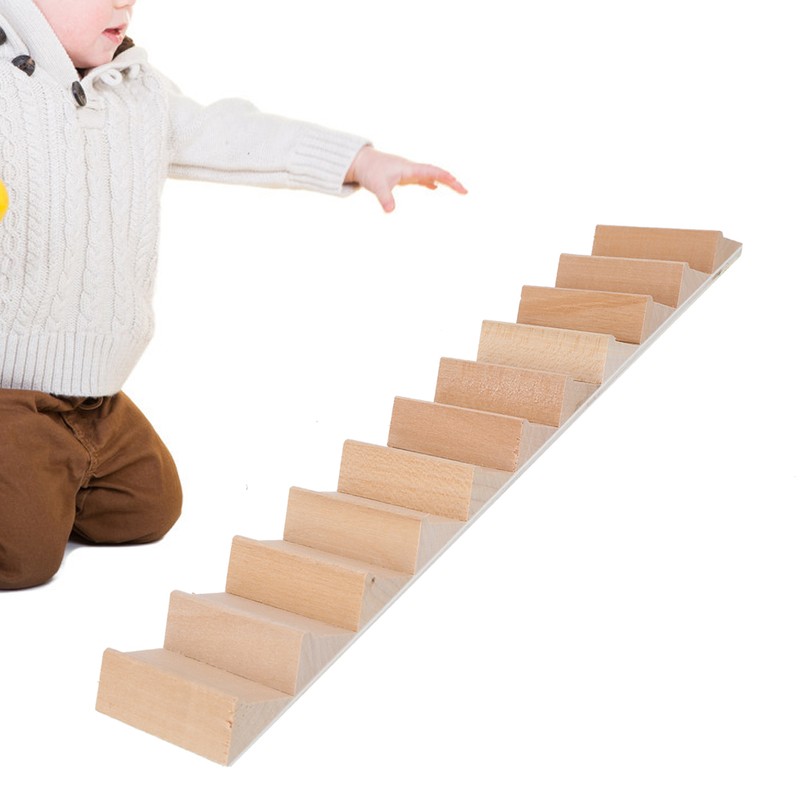 1:12 Miniature Wood Staircase DIY Step Stair Crafts Decorative Dollhouse