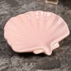 Ceramic Soap Holder, Sea-Shell Soap Tray with Self Draining, Soap
