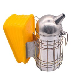 Abustle pig Bee Smoker with Heat Shield and Plastic Bellows, 201 Staniless Steel Beekeeping Equipment