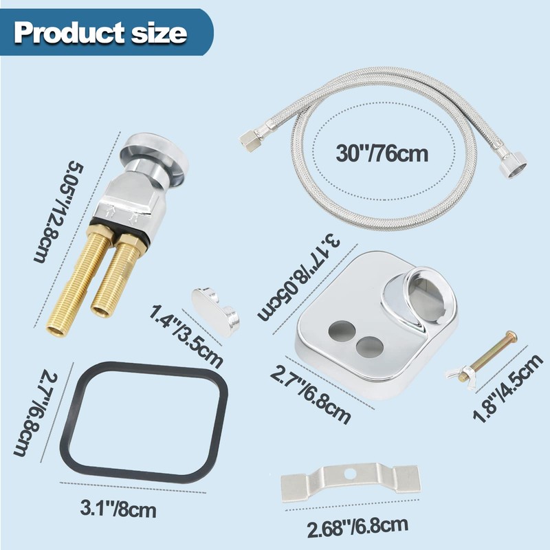 Shampoo Bowl Vacuum Breaker Kit 7Pcs Shampoo Bowl Faucet Salon