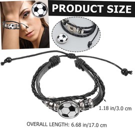 Pulseras para Hombre, Brazalete Hombre Pareja,Pulsera de fútbol, regalos para día de San Valentín, graduación, regreso a la escuela, regalos