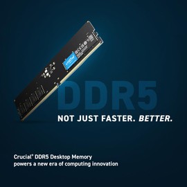 Crucial RAM 32GB DDR5 5600MHz (or 5200MHz or 4800MHz) Desktop Memory CT32G56C46U5