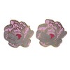 Large Colorful Peony Flower Cufflinks