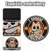 3in I Choose Violence Funny Cat Hook and Loop Patches,