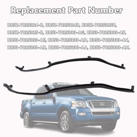 Door Front Weatherstrip RH LH Pair Compatible with Ford Explorer 2011-2019 Front Weather Strip Right Left Hand Fit for Police Interceptor Utility 2013-2019 BB5Z-7825324-B BB5Z-7825325-B
